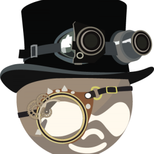 steampunk drupal logo